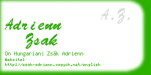 adrienn zsak business card